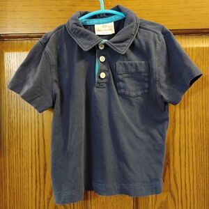 3T 90 cm Hanna Andersson Dark Blue Collared Polo Shirt